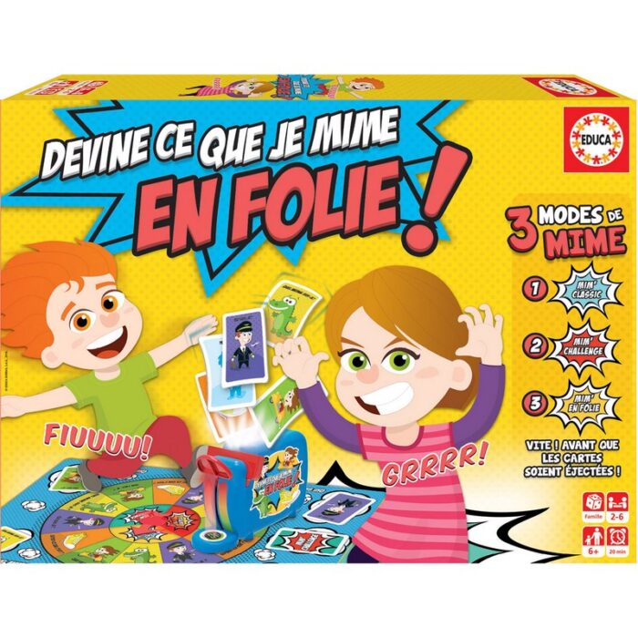 EDUCA Devine Ce Que Je Mime En Folie - Jeux De Société enfant