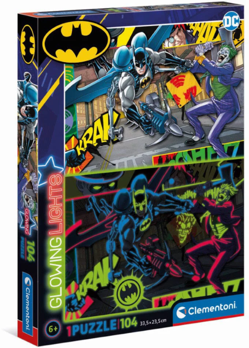 CLEMENTONI - Puzzle Batman Glow in the Dark 104 pièces