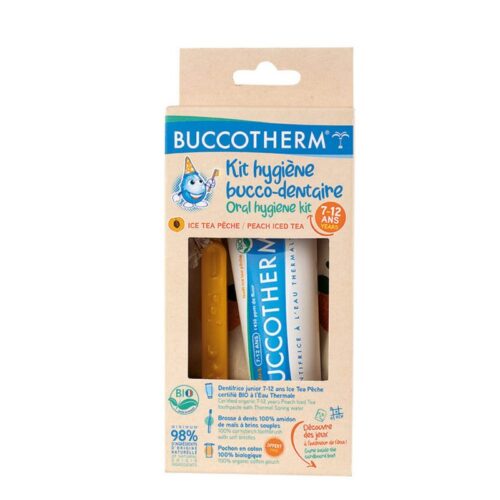 BUCCOTHERM Kit d’hygiène bucco-dentaire éco-friendly 7-12 ans Certifié BIO