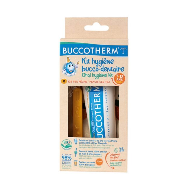 BUCCOTHERM Kit d’hygiène bucco-dentaire éco-friendly 7-12 ans Certifié BIO