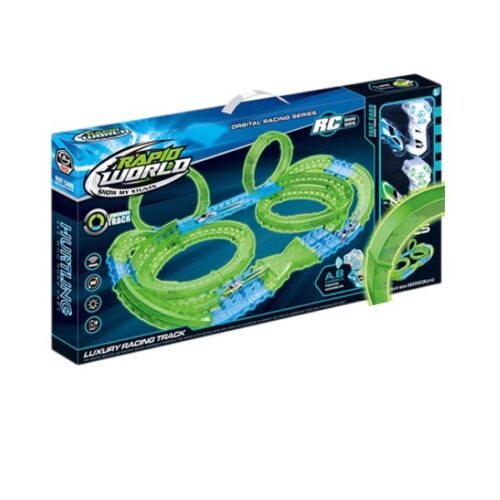 RAPID WORLD - Glow in the Dark Mega Track 65 pièces