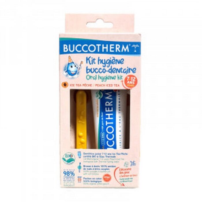 BUCCOTHERM Kit d’hygiène bucco-dentaire éco-friendly 7-12 ans Certifié BIO