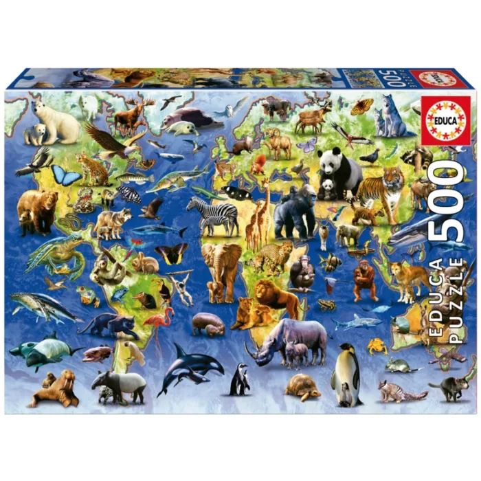 EDUCA Puzzle 100 Espèces en Danger 500 pièces