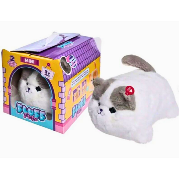 Peluche Fluff Pets - Chat gris – Image 2