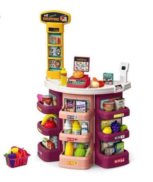 Supermarché Créatif 44 pièces: Jeu Ludique et Éducatif pour Petits Commerçants