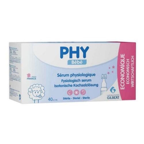Sérum physiologique Phy Bébé Gilbert 40 doses prix Maroc