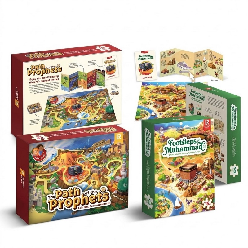 Duo de puzzles éducatifs sur la Sira et l'histoire des Prophètes - Okiddos